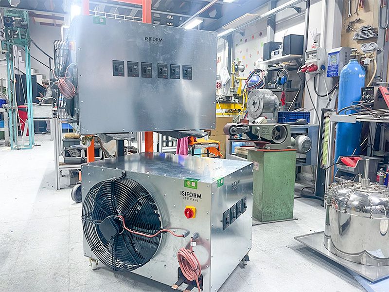 600VDC 180 kW ( 9- 18 -27 -36 -45 -45 kW) 6 stage fan wheeled load bank